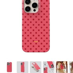 Gola Red Polka Dot iPhone Case - Protective Fashion Cover